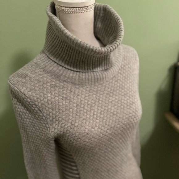 Athleta Gray Turtleneck Sweater Dress - Picture 5 of 11